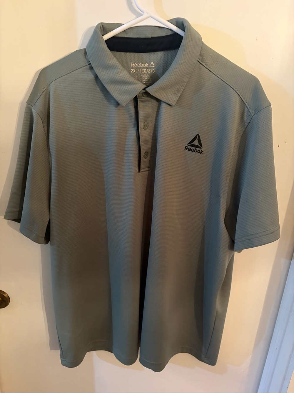 Reebok Men’s Sage Green Polo Shirt